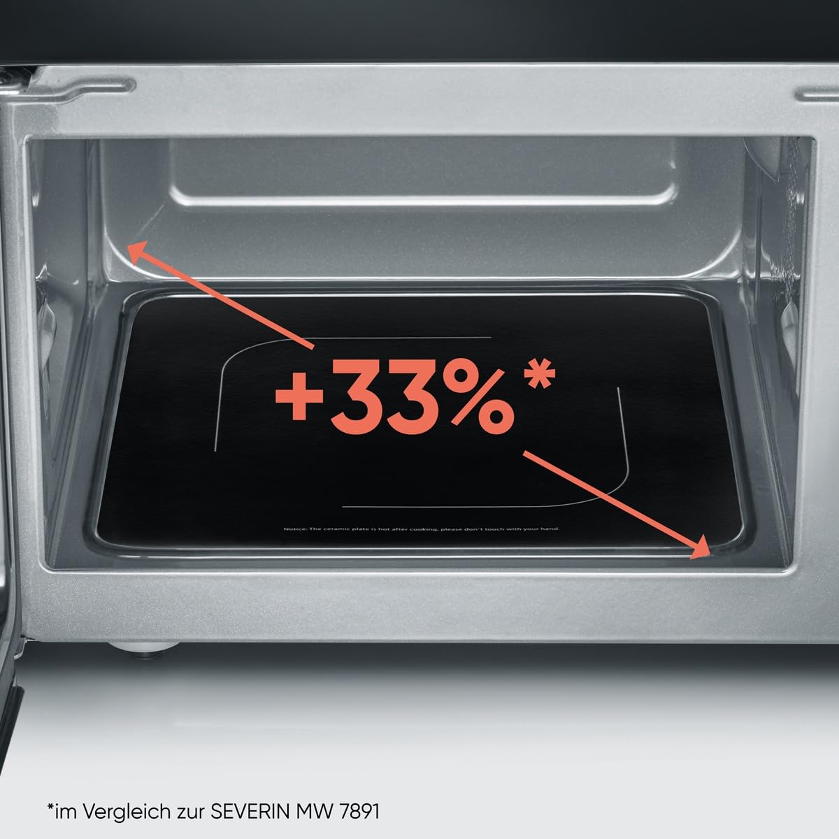 SEVERIN MW 9587 schwarz Mikrowelle mit Glasboden