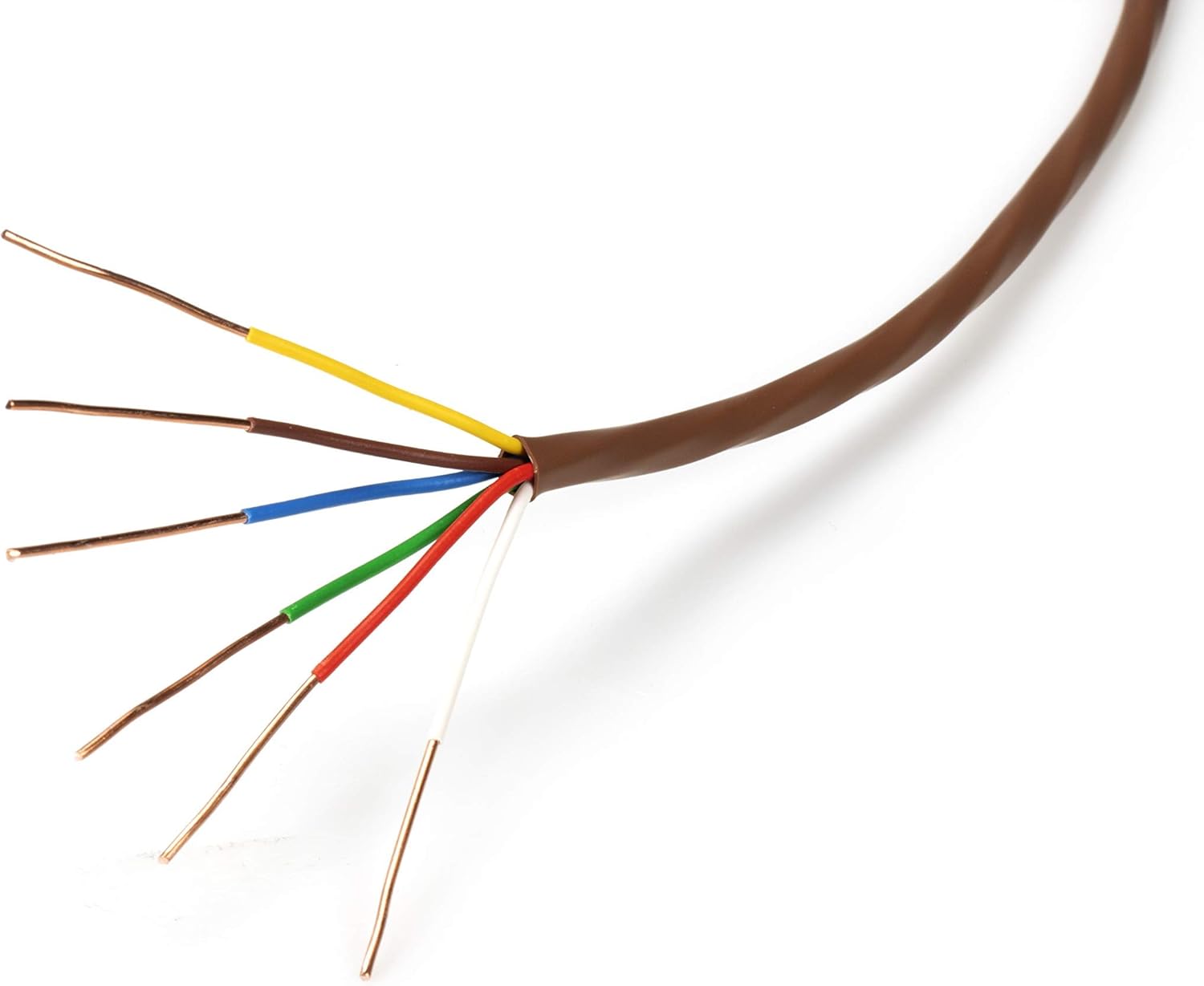 Exсluѕіvе Dіѕсоunt 90% Prісе Thermostat Wire 18/6 - Brown - Solid Copper 18 Gauge, 6 Conductor - CL2 (UL Listed) CMR Riser Rated (CL3) - Residential, Commercial and Industrial Rated - 18-6, 100 Feet Tор Rаtеd Thermostat Wire 18/6 - Brown - Solid Copper 18 Gauge, 6 Conductor - CL2 (UL Listed) CMR Riser Rated (CL3) - Residential, Commercial and Industrial Rated - 18-6, 100 Feet