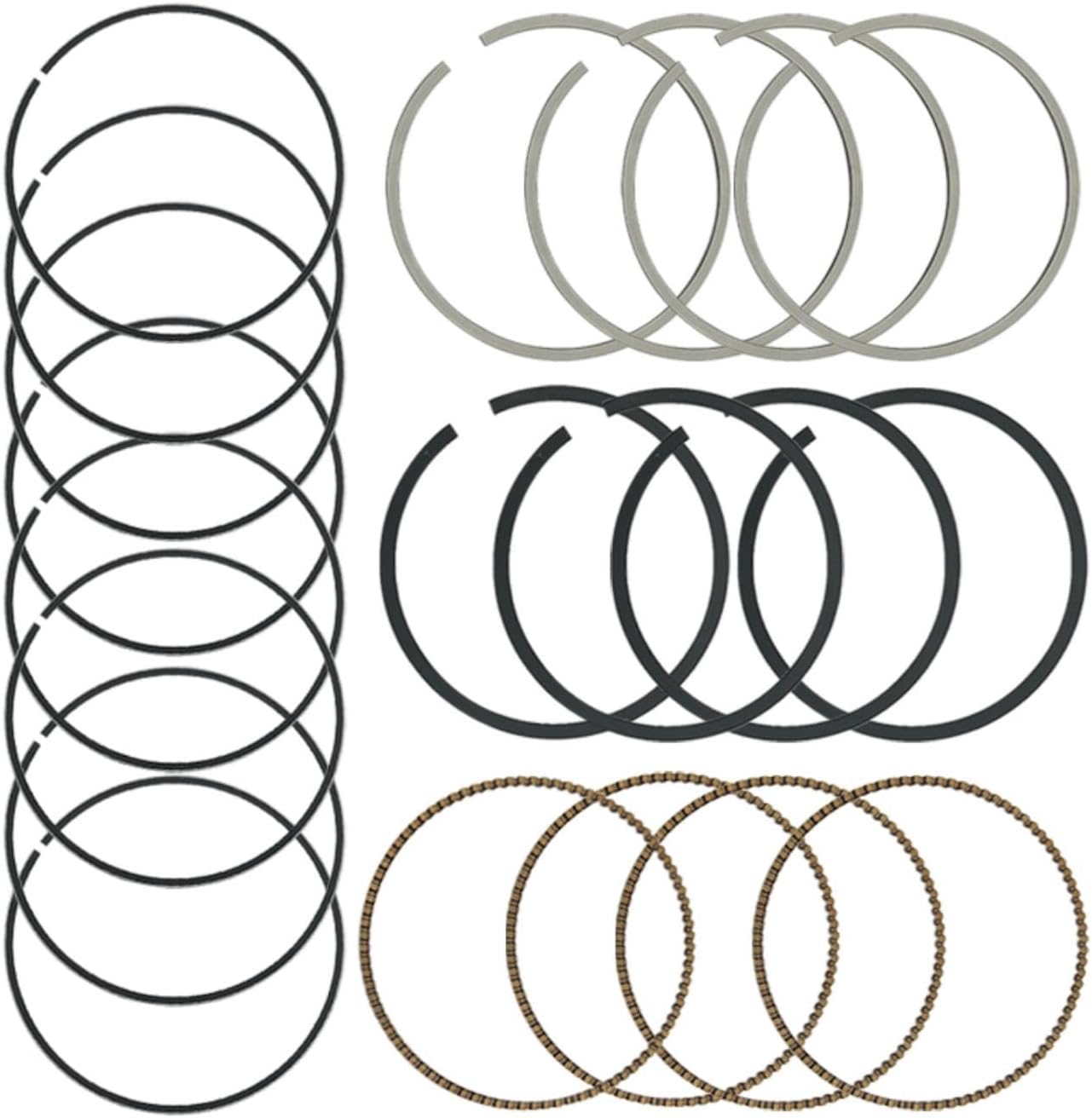 GUYAOYI 9761304910 Standard Engine Piston Rings Kit Fits for Buick Verano Chevy Equinox GMC Terrain for Pontiac for Saturn 2.4L 2006-2017 2C5228, PR336