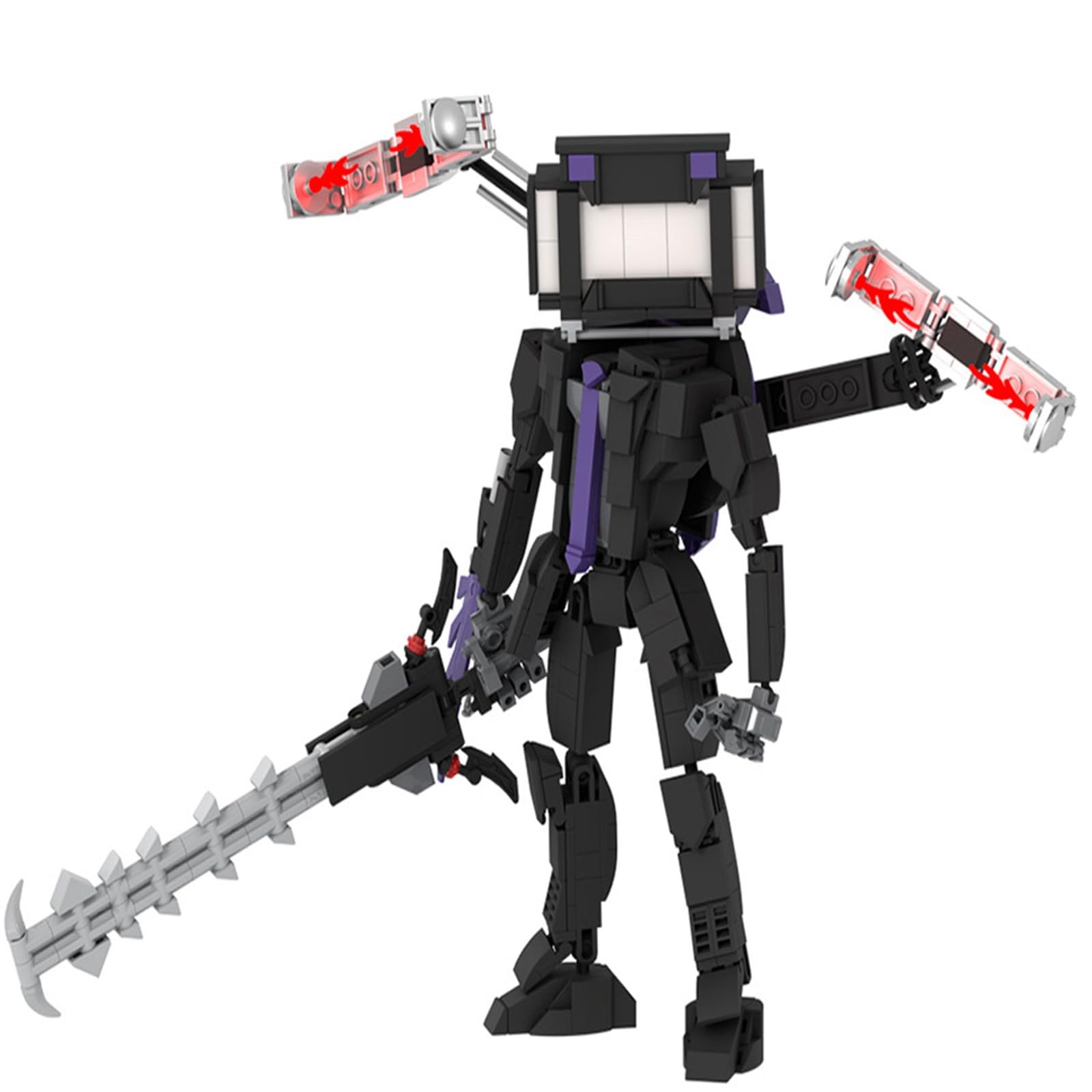 LCTM Skibidi Toilet Titan Building Blocks Toy Cameraman Speakerman Clock TV Man Monitor Action Figure Model Horror Game Multiverse Upgraded Adults Kids Fans Collectible Animation Birthday Gift C — image 1