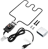 Vista 1 de 1500 Watt Heating Element Compatible with Masterbuilt Electric Smoker and Grill, with Adjustable Thermostat Cord Controller, Replacement Parts for