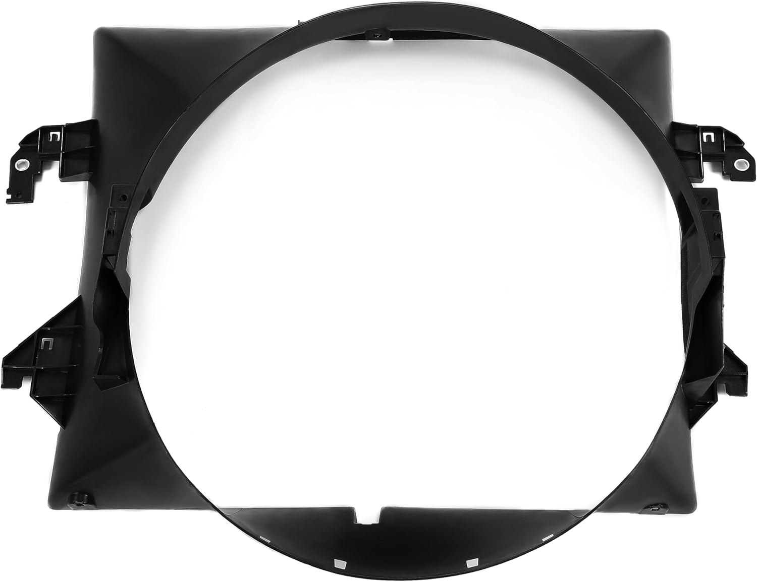 KUAFU Radiator Fan Shroud Compatible with 2009-2014 Dodge Ram 1500 2010-2018 Dodge Ram 2500 3500 Replacement for 52126427AB CH3110130 PP Plastic Black