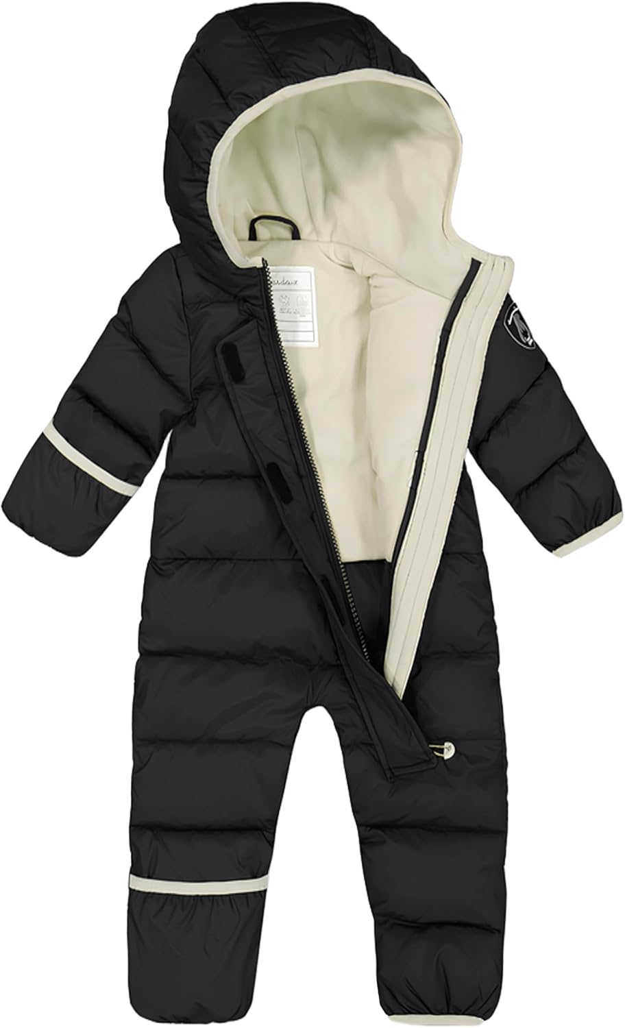 Deux par Deux Baby One Piece Snowsuit Adapted For Car Seats