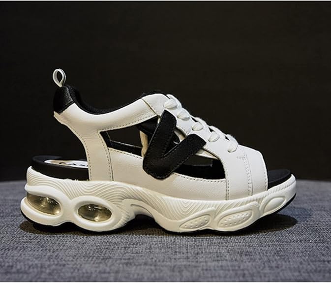 rig × narifuri moja-NF｜narifuri オンラインストア [Nilafly] 背が4.5cm高くなる スポーツサンダル 透かし彫り スニーカー レディース ローカット 厚底 レースアップ ゴ