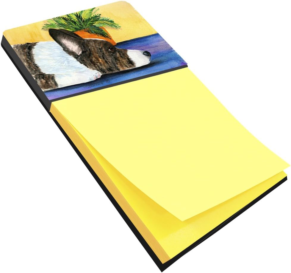 Caroline's Treasures SS8190SN Corgi Refillable Sticky Note Holder or Postit Note Dispenser, 3.25 by 5.5", Multicolor