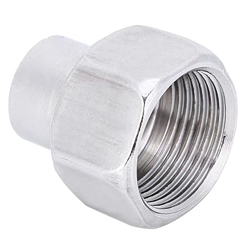 Generic Threaded Connector, 1/2in to 1in NPT Female Pipe Hex Connector Pipe Connector, for Plumbing Hardware'