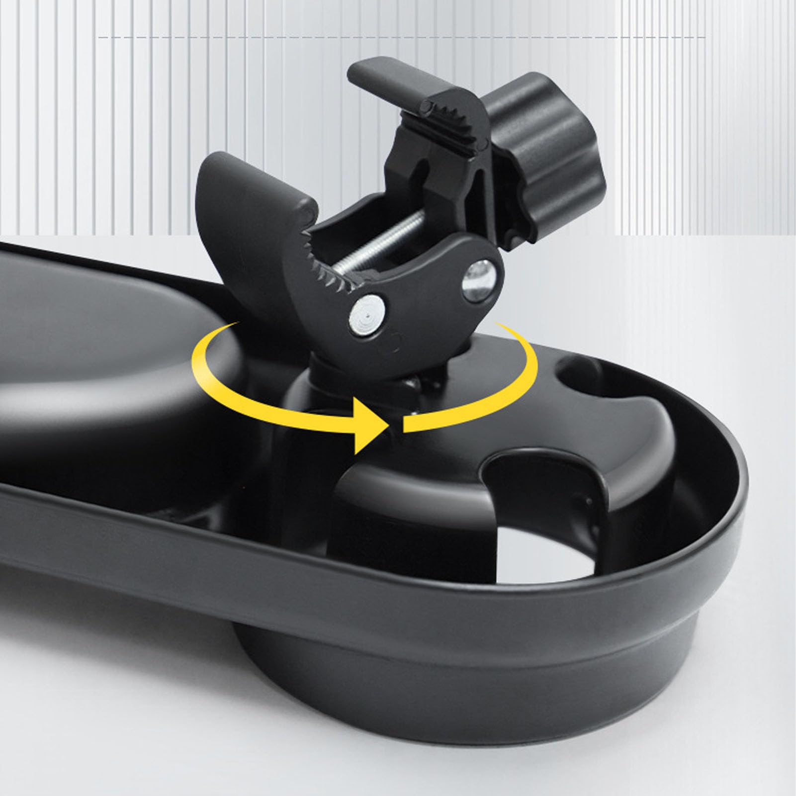 Kinderwagen-Snack-Tablett Schwarz Stabiler Snack-Becherhalter Baby-Universal-Kinderwagen-Tablett Für Kinder Mit Snack-Halterung Und Universal-Befestigung Für Kinderwagen Und Buggy