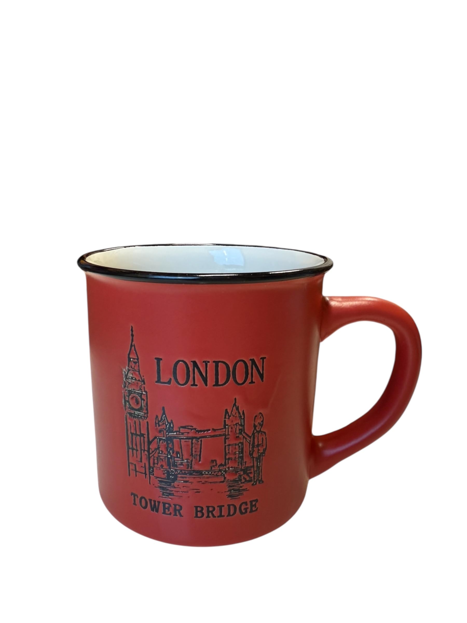 London Souvenir Mug, .Ceramic Mug, Historical London Mug, for Coffe, Tea, London City Iconic Design Home Kitchen Office. Large and Small Sizes (red Large) — image 1