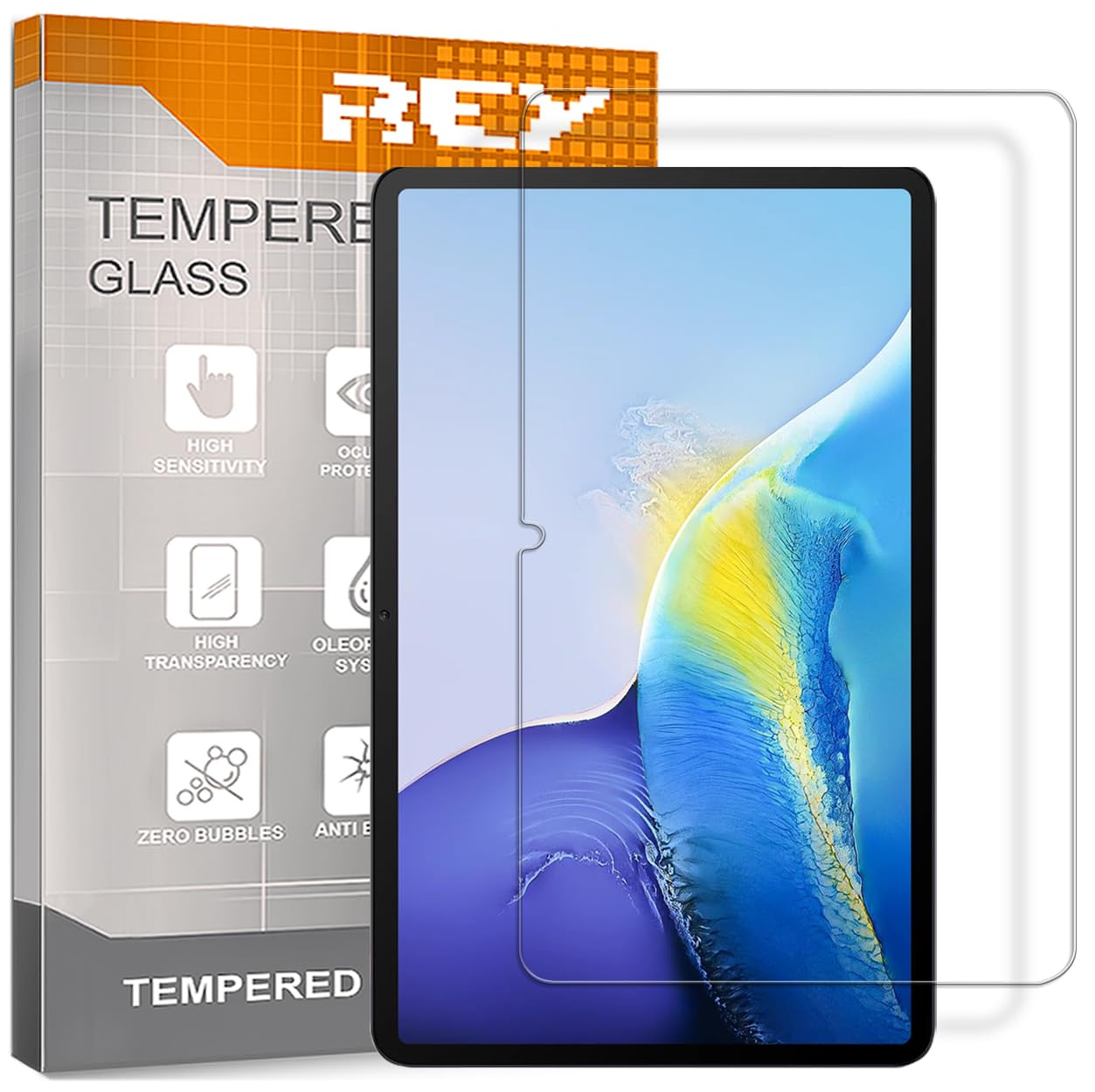 REY Displayschutzfolie Für OUKITEL C51 – Aus Gehärtetem Glas 9H+, Kratzfest & Fettabweisend