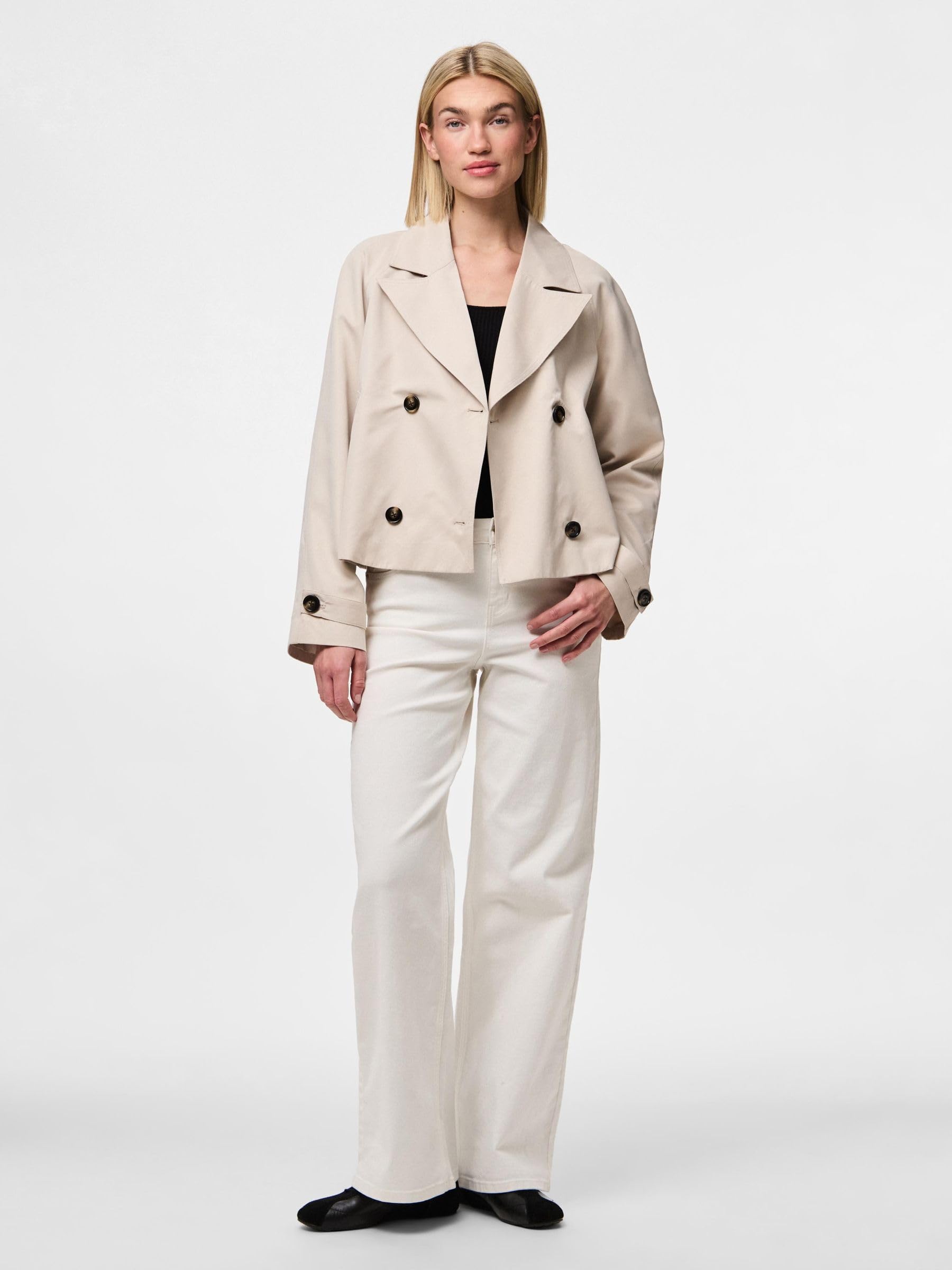 PIECES Trenchcoat PCSCARLETT Short