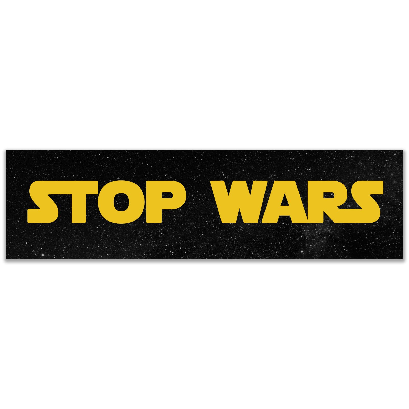 Calcomanía Stop Wars adhesivo para portátil de 11x3 pulgadas vinilo decorativo