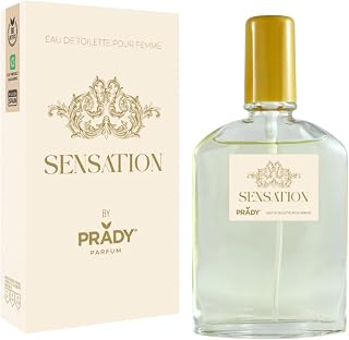 Prady – Eau de Toilette Sensation 85ml – Fragancia femenina floral y envolvente con toques afrutados y almizclados – Aroma elegante, sensual y duradero para mujer – Ideal para uso diario o de noche