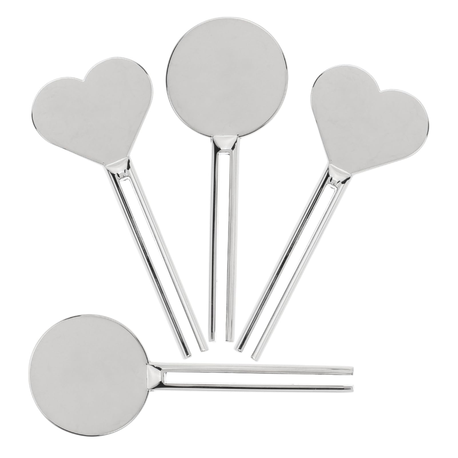 FOMIYES 4pcs Toothpaste Squeezer, Stainless Steel Toothpaste Tube Squeezer, Manual Keys Dispenser Roller for Hand Cream Facial Hair Salon Painter Hairdressing