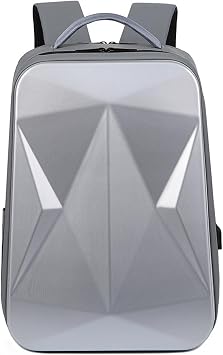 17.3 inch business hard shell computer backpack, anti-theft mens laptop backpack with USB port, expandable waterproof computer backpack, suitable for 17.3 inch/15.6 inch devices