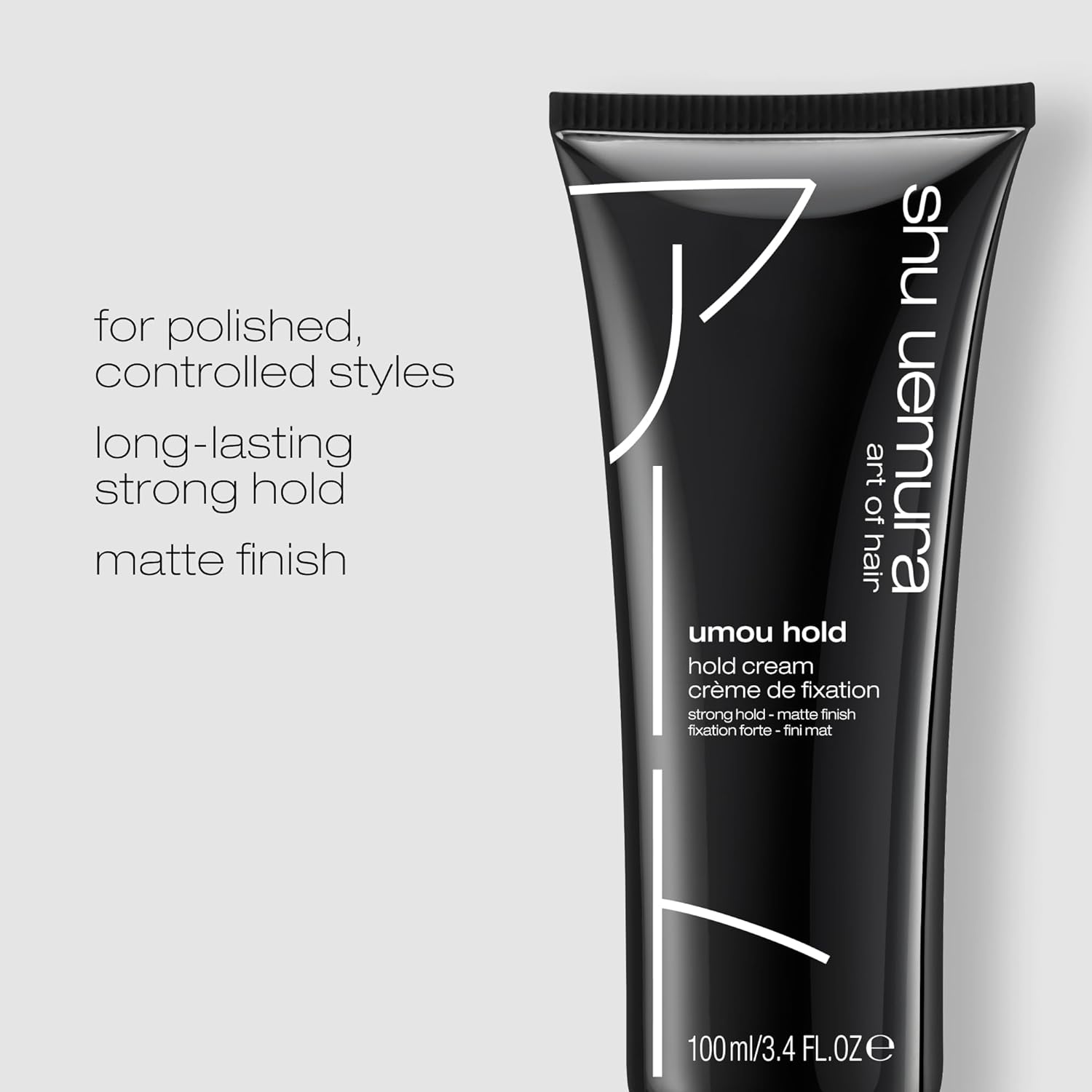 shu uemura art of hair umou hold hair cream - provides long-lasting hold, adds dimension and natural shine, perfect for polished & slicked-back styles, 3.4 fl oz - Image 2