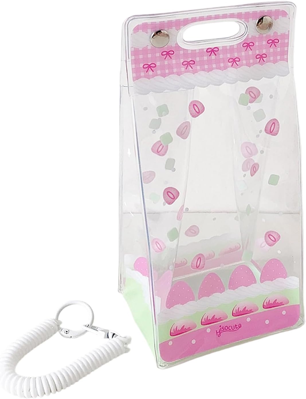 Lovely Transparent PVC Toy Bag for Doll Storage and Display Cartoon Design Plush Toy Storage Bag for Girls Lovely Stuffed Animal Case