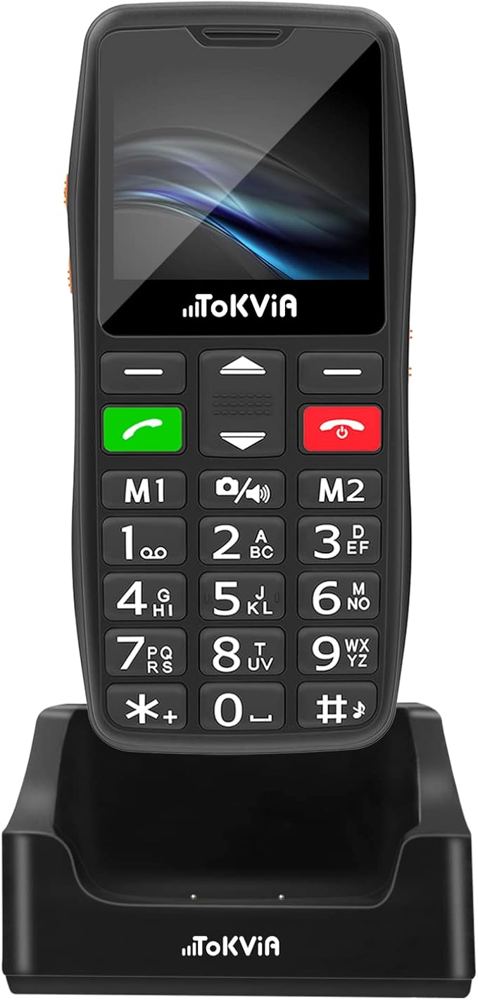 TOKVIA senior mobile phone charging station, fast and safe charging for