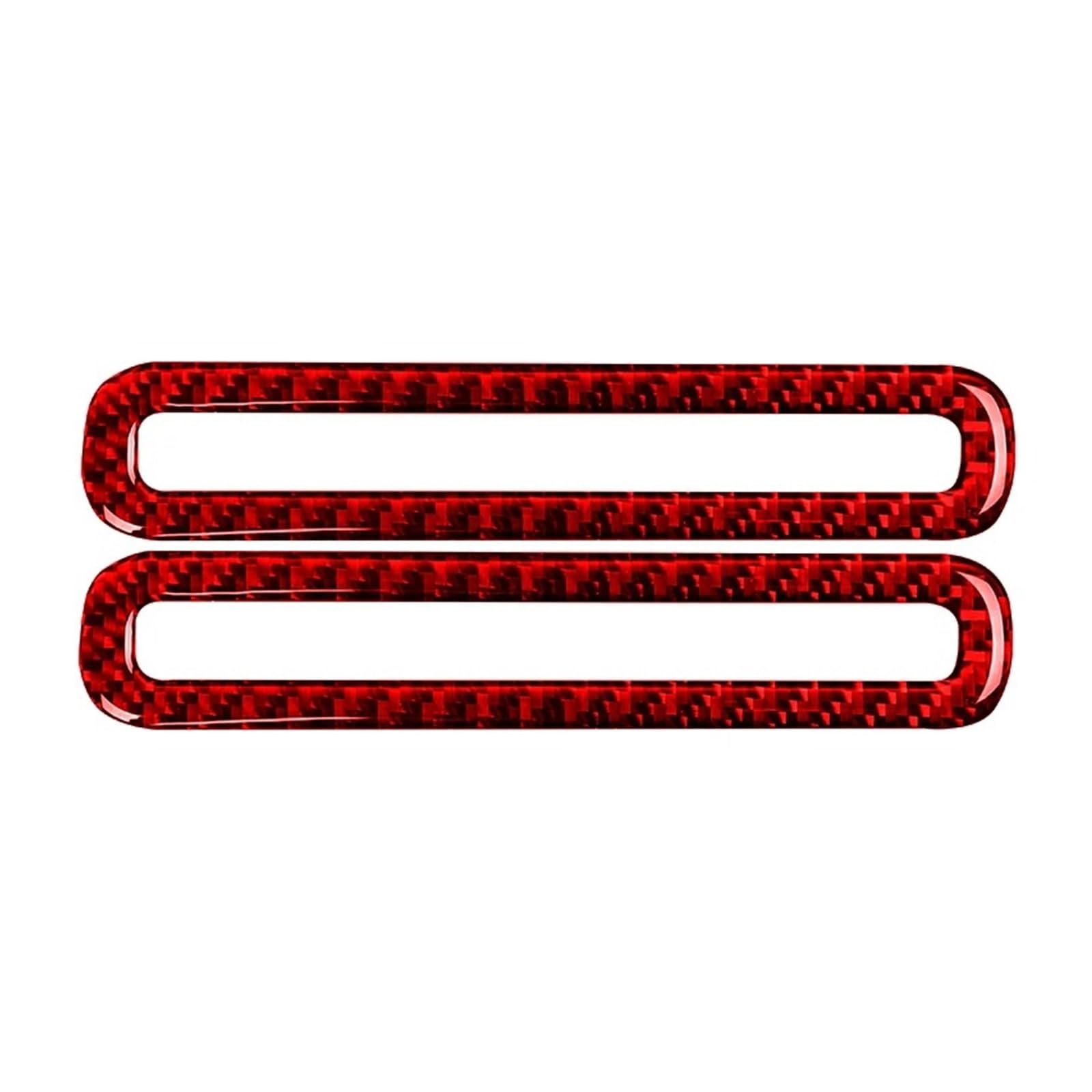 Car Interior Trim for Mustang GT 2015-2021 Auto Side Door Defogger Air Vent Outlet Frame Sticker Interior Trim Car Interior Decoration(Red)