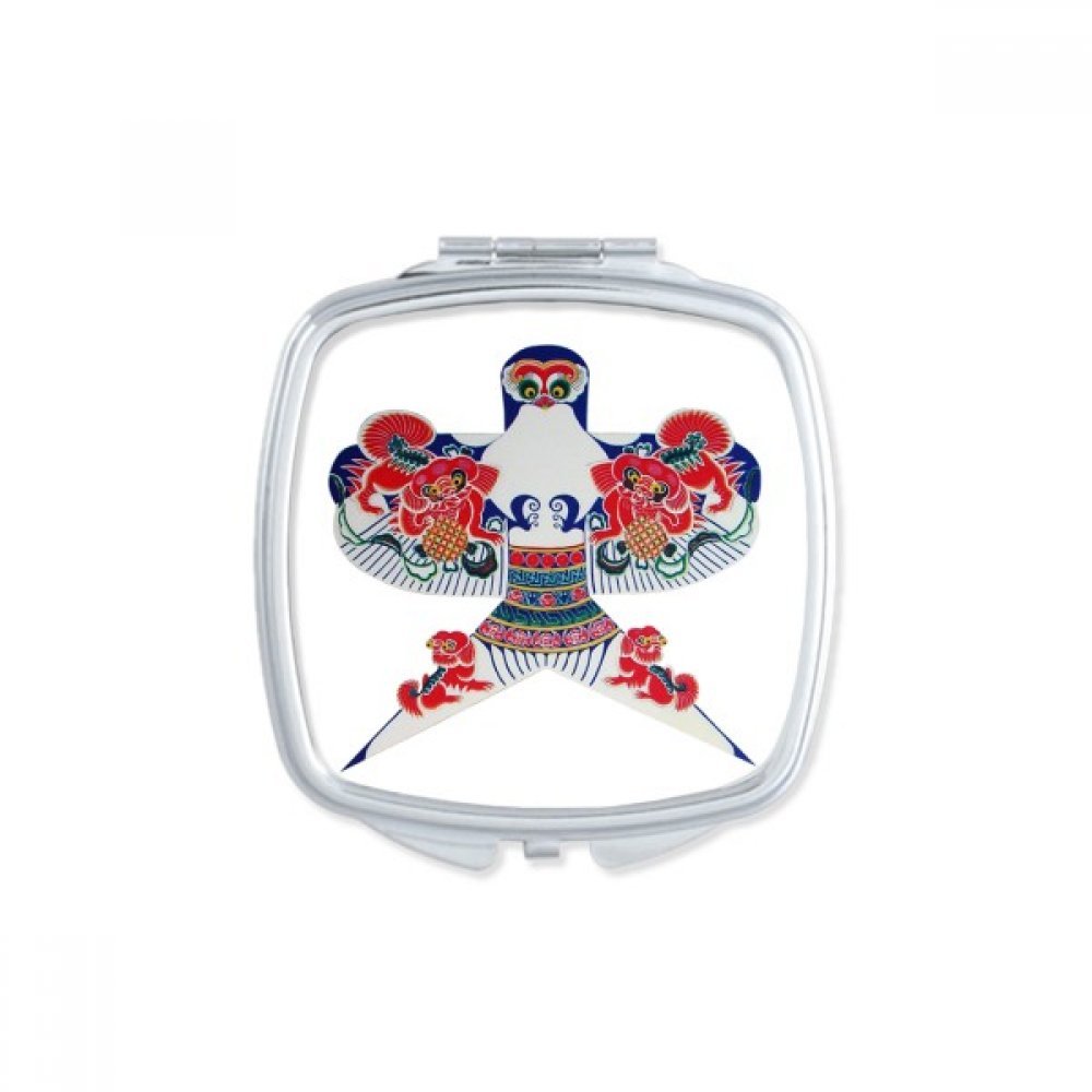 Miroir carré Cerf-Volant Culture Chinoise cadeau fait main mignon pour anniversaire et fêtes