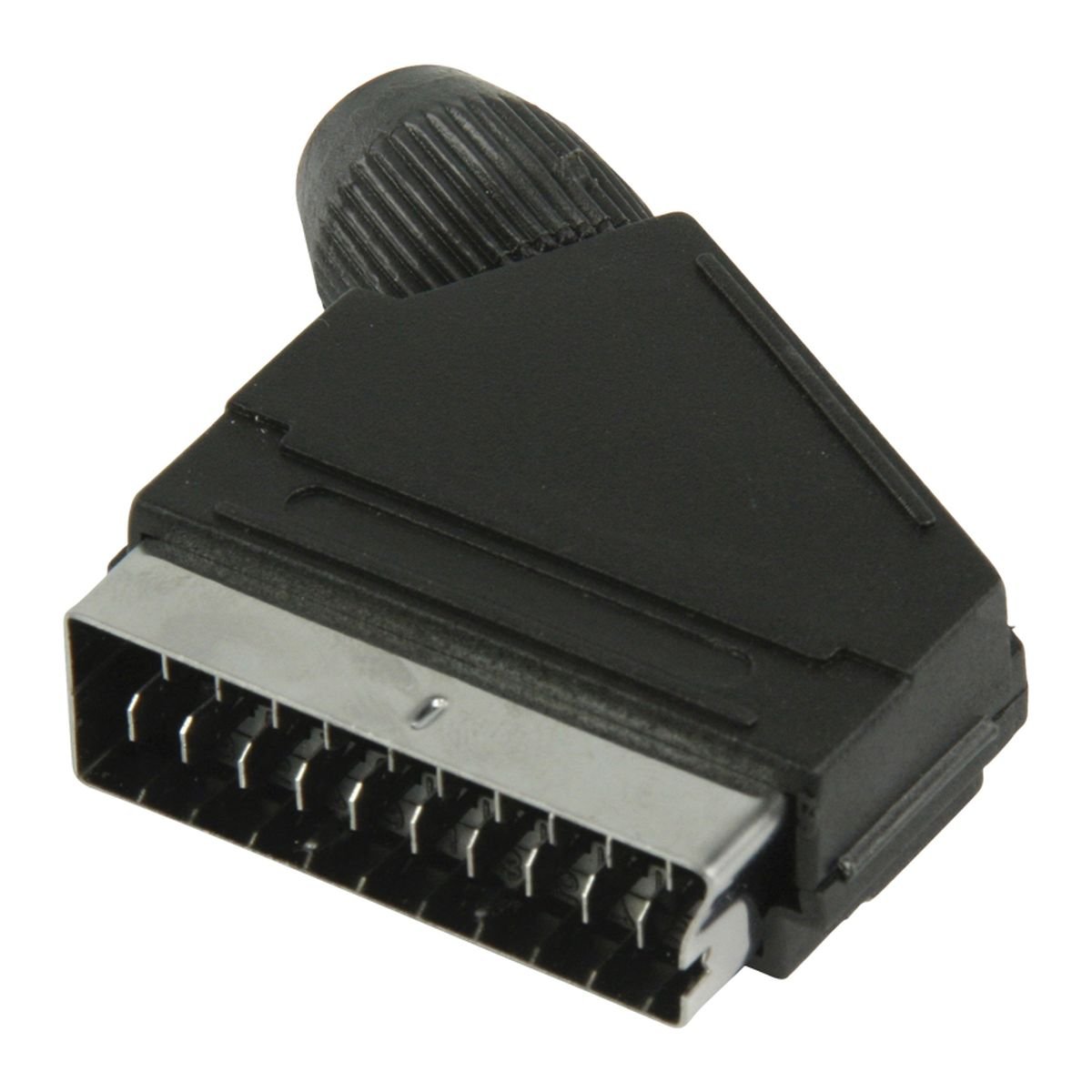 Valueline VLVP31990B SCART Noir connecteur de Fils - Connecteurs de Fils (SCART, Noir, 11 cm, 120 mm, 25 mm, Sac)