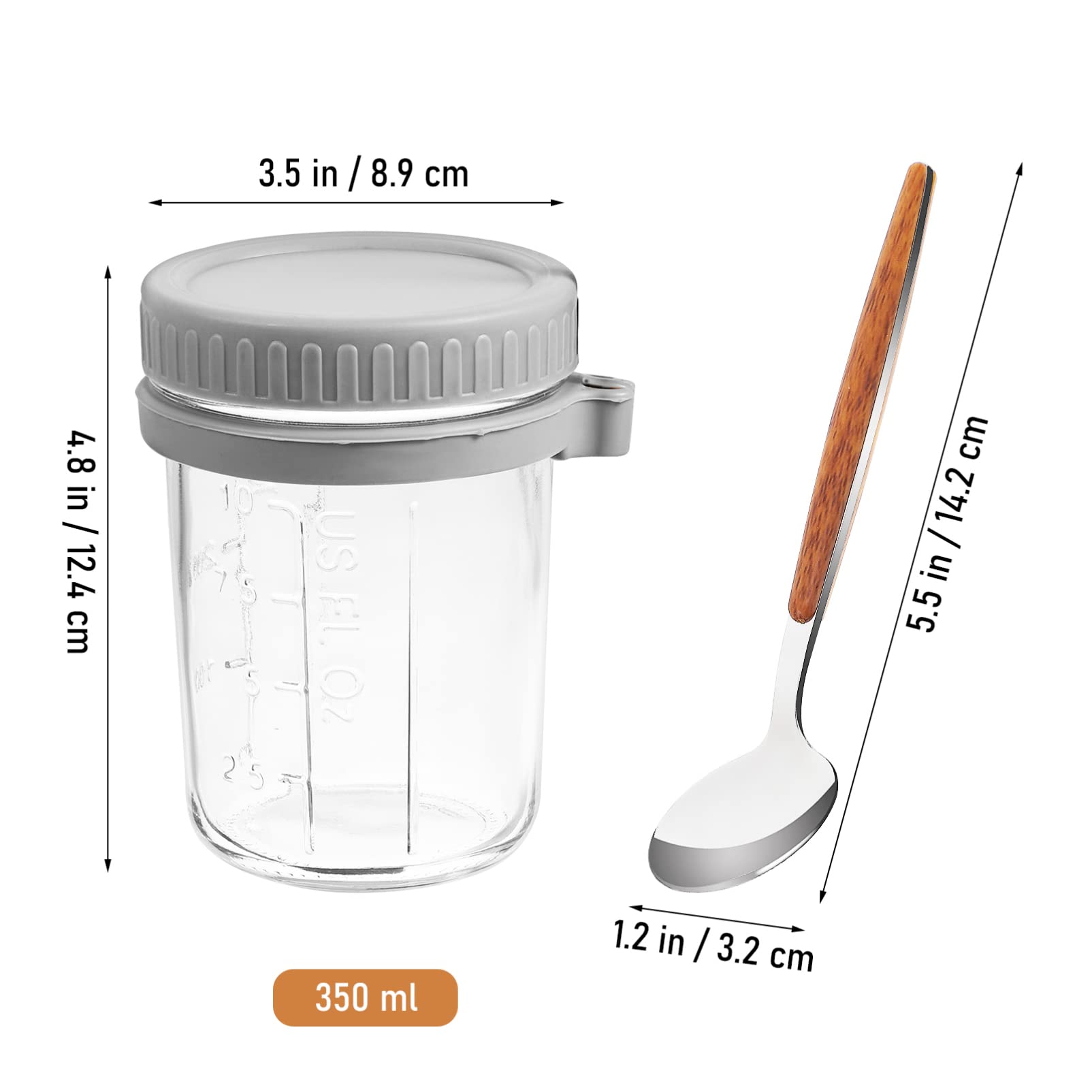 Vetro Muratore di Avena Durante la Notte Barattoli di Vetro for Fiocchi d'avena