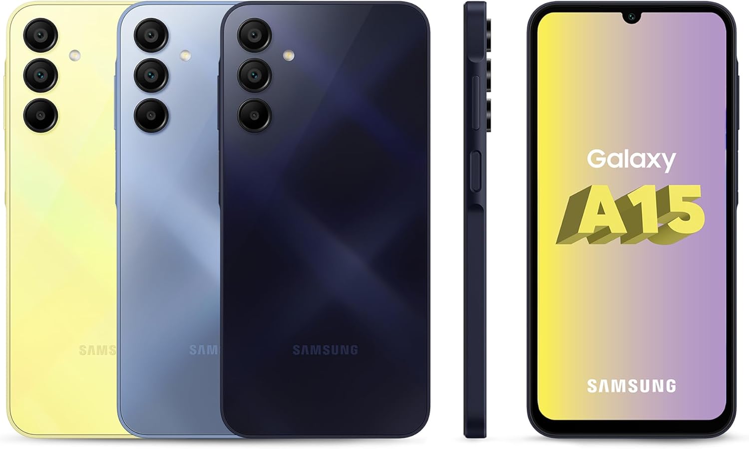 Samsung Galaxy A15 : Smartphone 4G avec Batterie 5000 mAh, Ecran 6,5" et 128Go - Version FR - Image secondaire