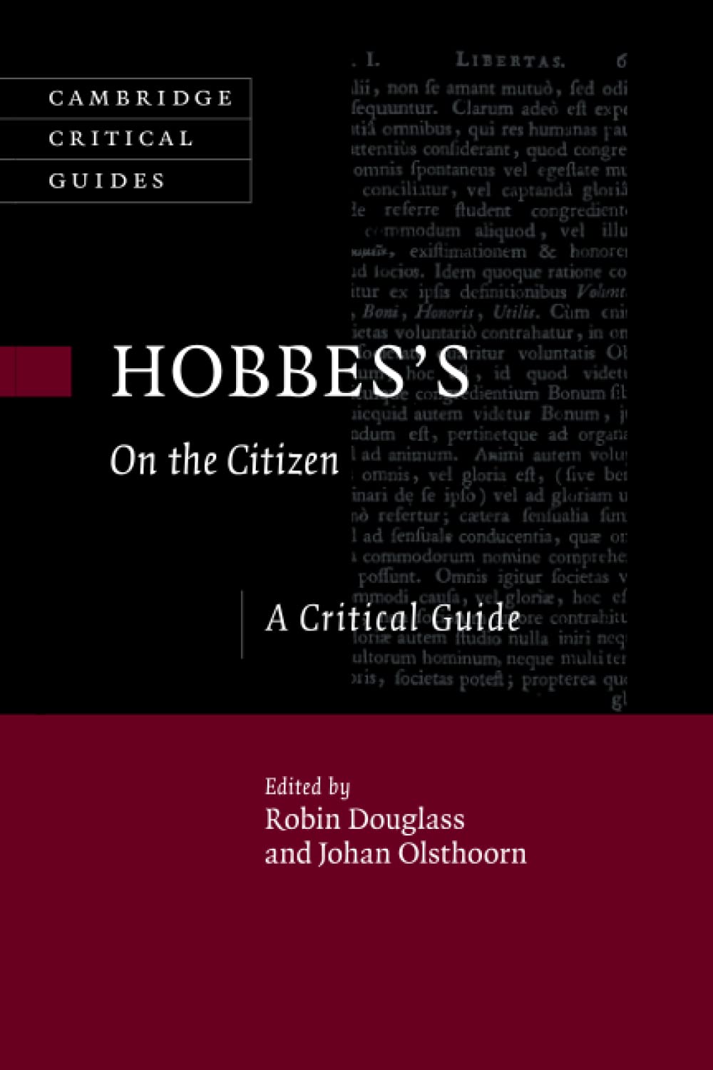Hobbes's On the Citizen: A Critical Guide (Cambridge Critical Guides)