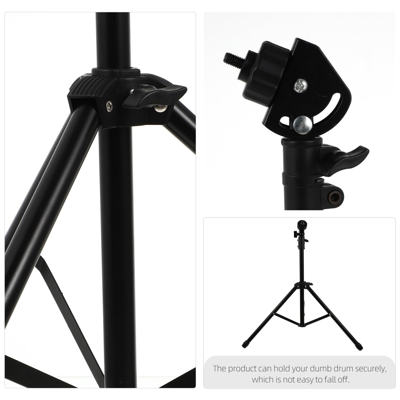 Soporte Ajustable Para Caja Sorda De Batería Con Bolsa De Almacenamiento Trípode Para Práctica De Percusión Estable Y Seguro 37.40X17.91X17.91In