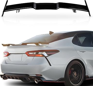 Rear Spoiler Compatible with Toyota Camry 8th Gen SE XSE LE XLE M4 Style 2018-2025 Rear Trunk Wing ABS Rear Trunk Lip Wing SpoilerGloss Black