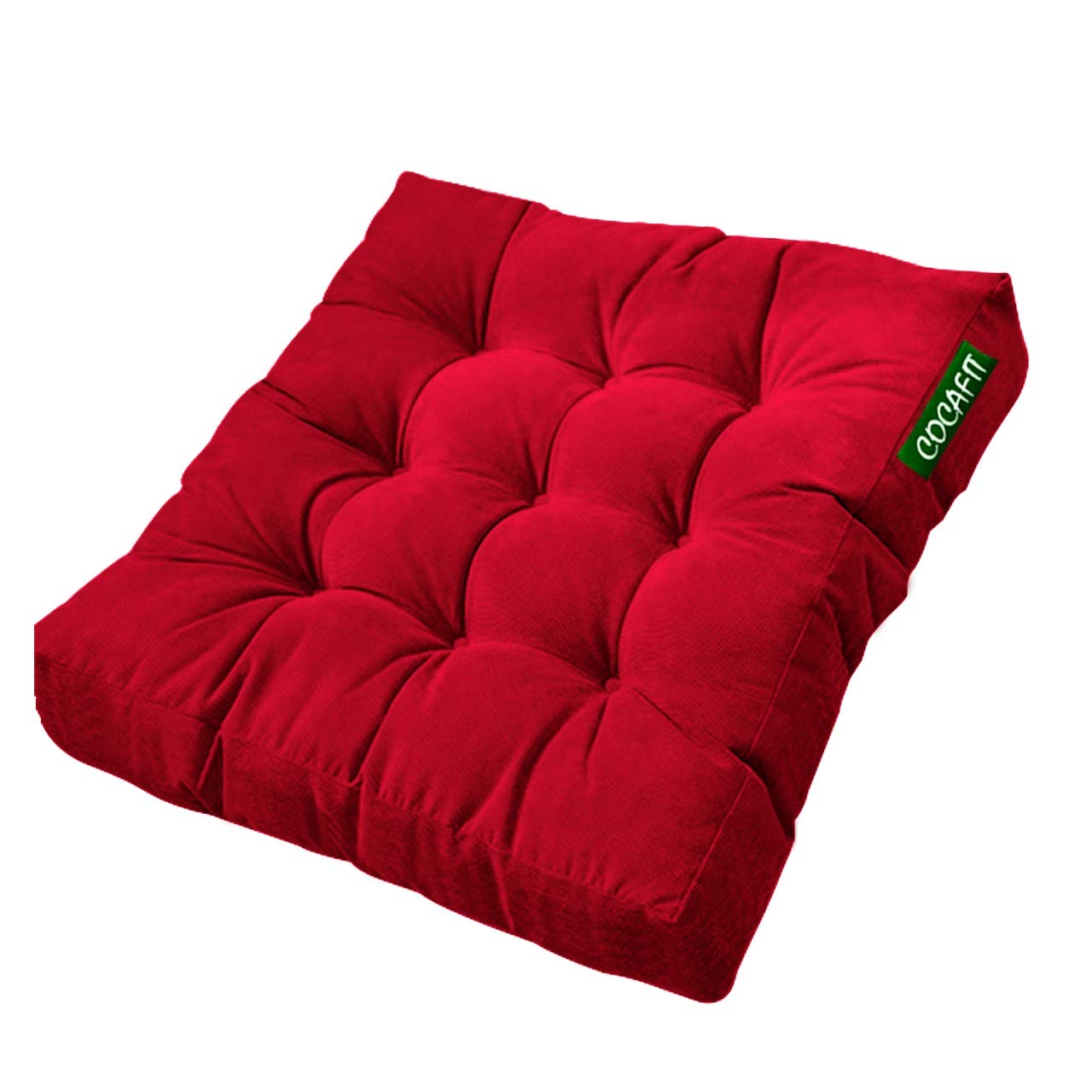Next GO Yoga Meditation Pooja Living Room Balcony Swing Pad Jhula Velvet Floor Cushion Pillow (64 x 64 cm) (Ruby Rate, 24inch x 24inch Square) (B08XMSPZ2L) Amazon Price History, Amazon Price Tracker