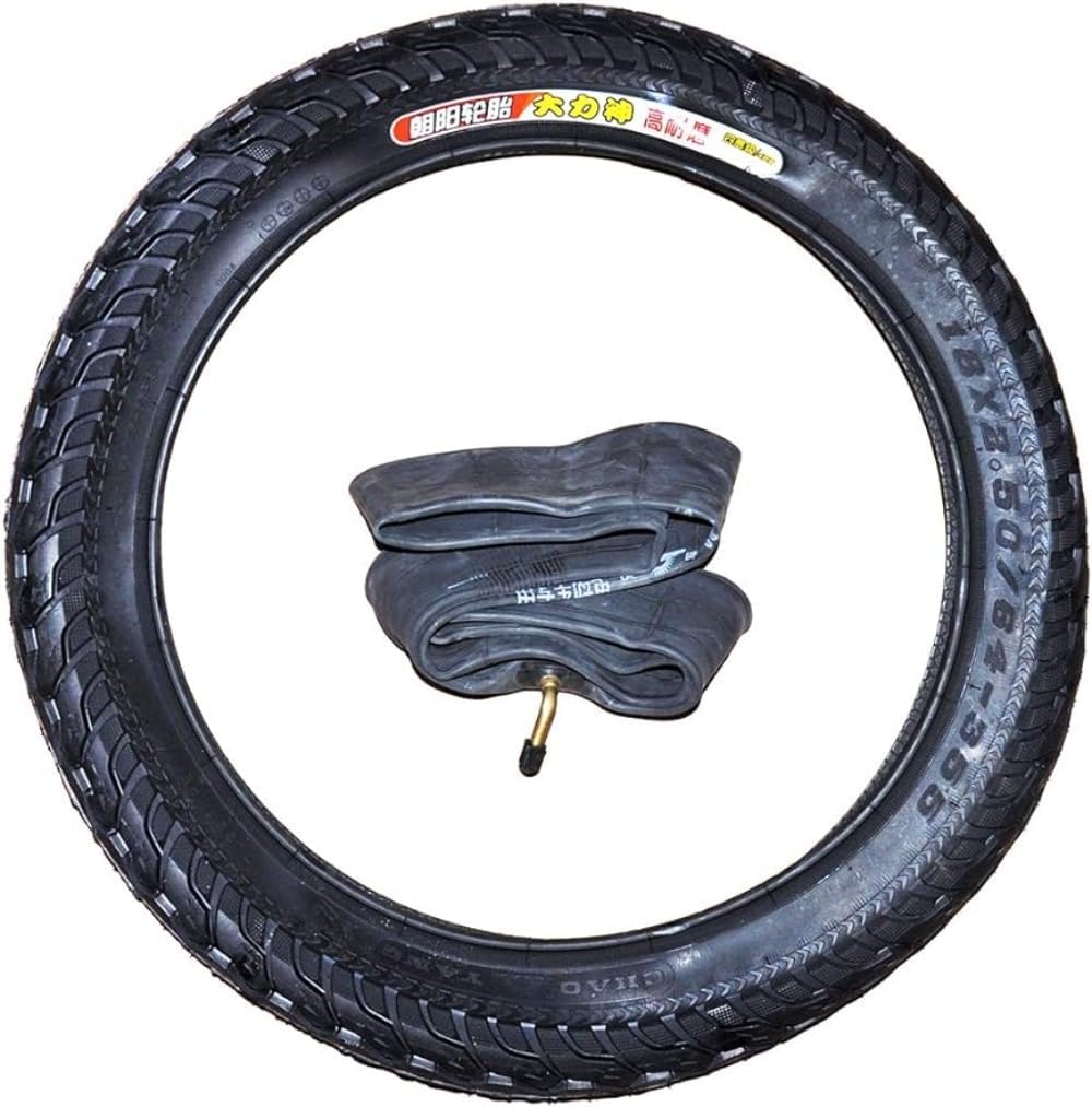18-2.50 18x2.50 H-666 Universal Pattern Electric Bike Tire with Angled Valve with Butyl Rubber Inner Tube