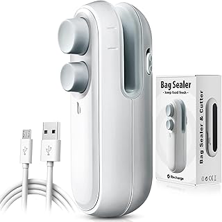 Sponsored Ad - TYHJOY Mini Chip Bag Sealer, Hot Bond Sealer for Snack Plastic Fresh Bags Cookies - Rechargable