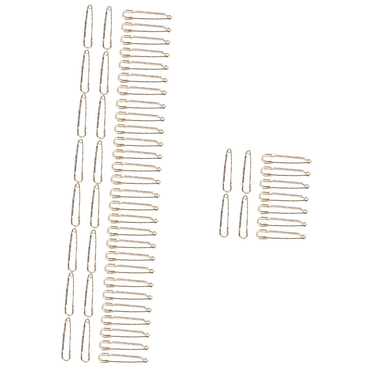 VILLCASE 5 Set Di Spille Di Sicurezza in Metallo Robuste Per Fissaggio Di Indumenti E Progetti Artigianali 12 Pezzi * 5