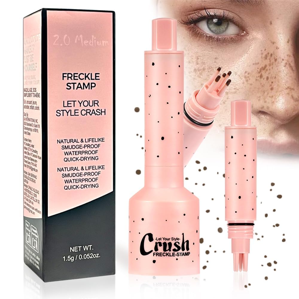 Faux Freckles Pen - Realistic Sun-Kissed Spots Stamp, 2.0 Medium, 1.5 g (Pack of 1)