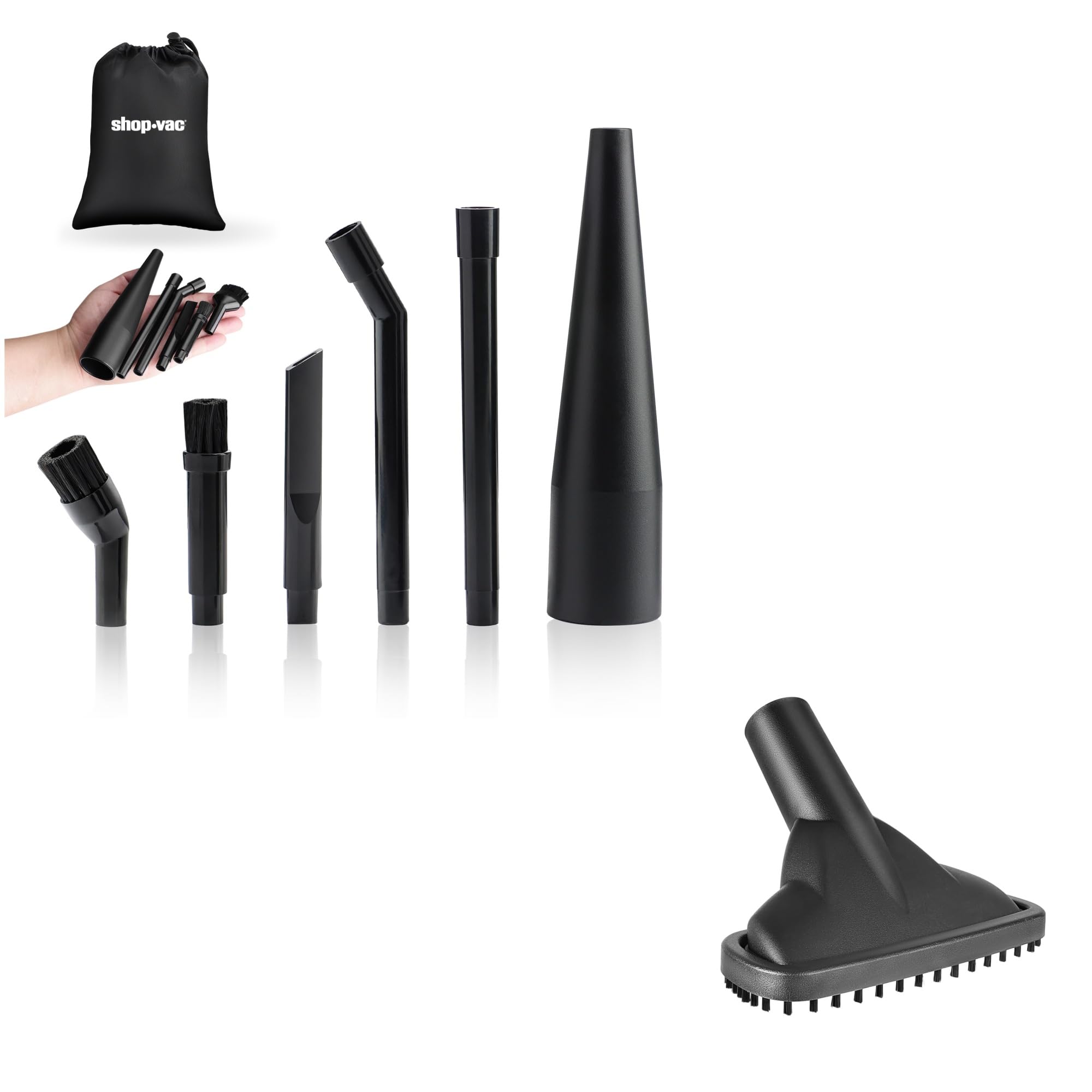 Shop-Vac 1-1/4" Detailed-Cleaning Attachments — Shop-Vac 91931 1-1/4" Carpet Nozzle with Brush