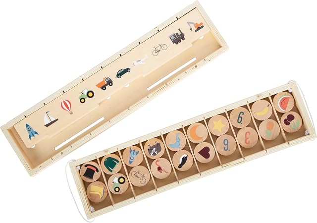 Foto 6 de 8 de small foot Caja de Madera para clasificar imágenes, 60 imágenes para clasificar y Descubrir, 12469