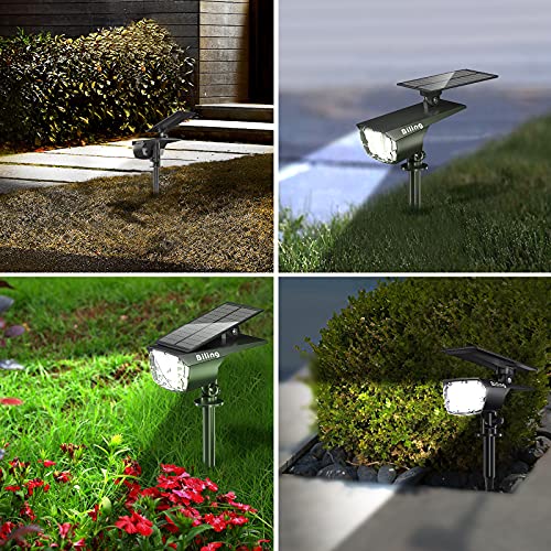 Biling Solar Spot Lights Outdoor, 28 Leds Solar Spotlights Outdoor Ip67 Waterproof, Solar Powered Wall Lights Landscape Spotlights Outdoor For Yard Garden Walkway Patio White 4 Pack #TOP6
