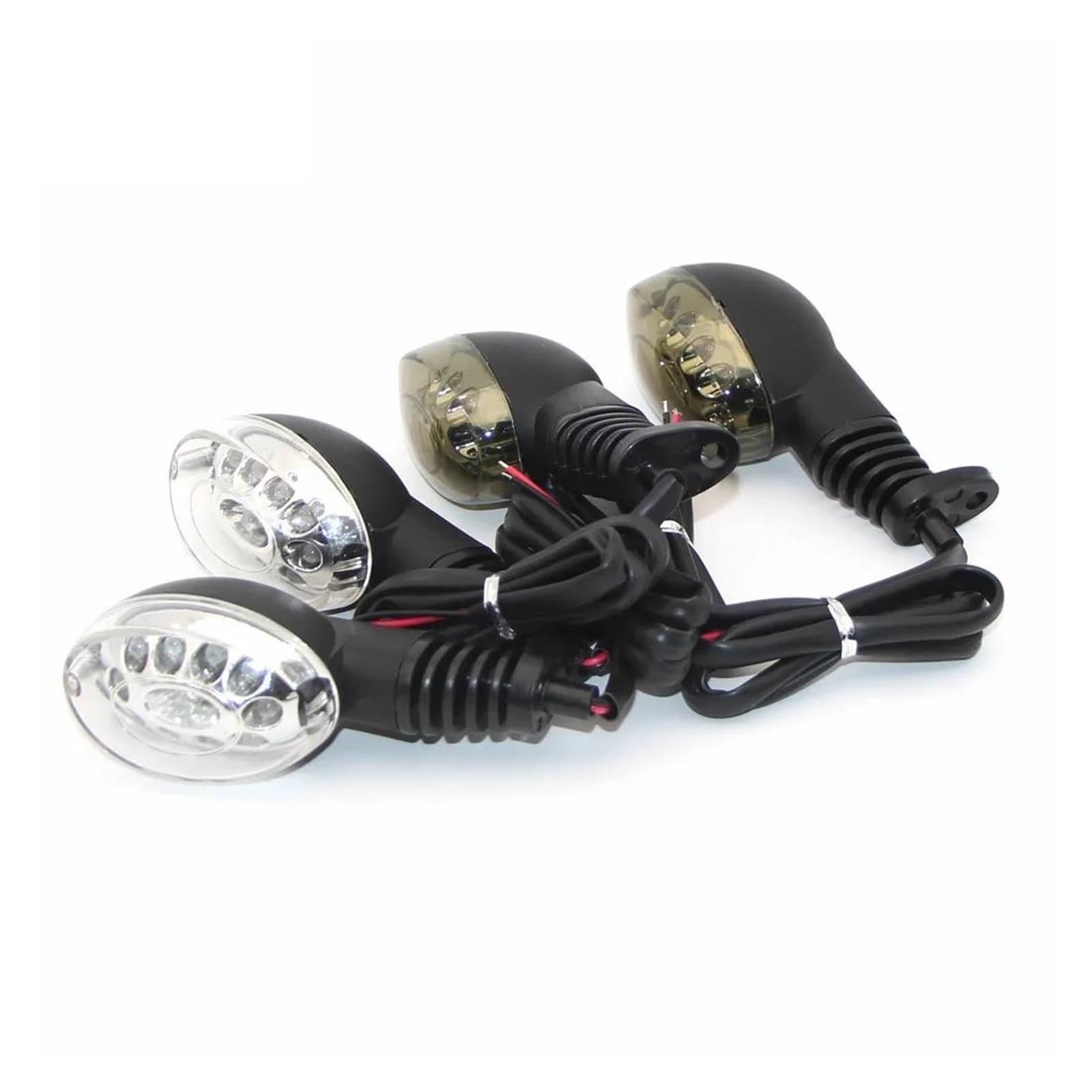 Per YAMAHA XT 660 660X 660R 2004-2014 MT-03 2006-2012 Accessori Moto Anteriore/Posteriore Indicatore Di Direzione A LED indicatori moto(Nero)