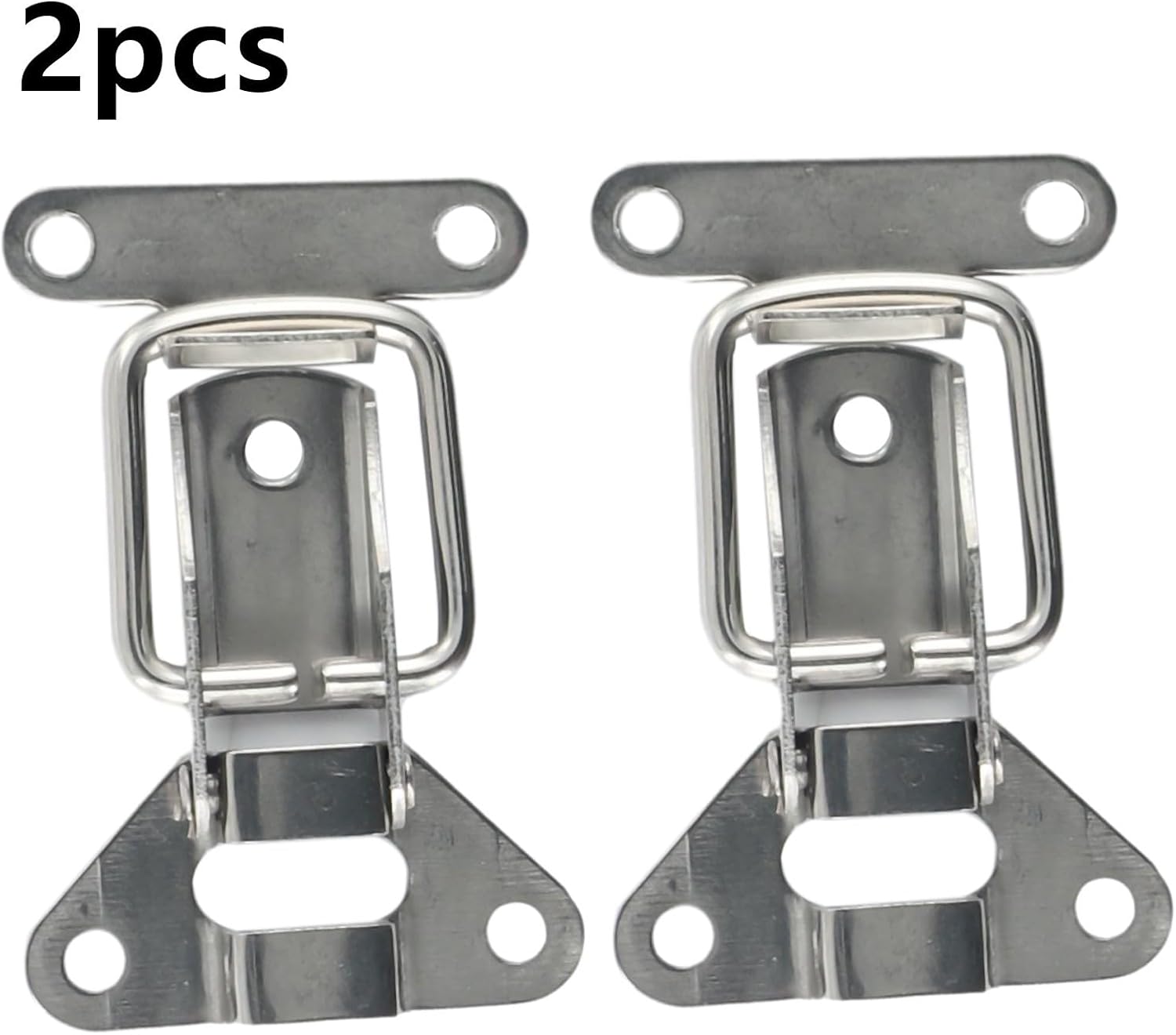 2 Piece 304 Stainless Steel Locking Hasps for Toolboxes Jewelry Boxes Necklace Boxes with For Toggle Catch Design