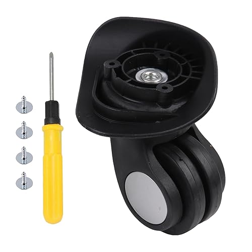 BQLZR Maleta Rueda Giratoria Ruedas de Equipaje Repuesto Repuesto 3.43" W024 Negro Izquierdo Kit para Equipaje wTornillo