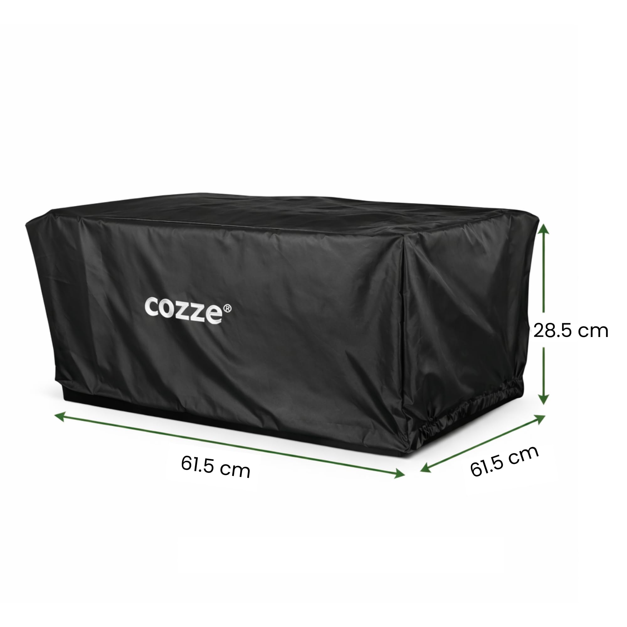 Cozze® Abdeckung für 17" Pizzaofen – UV-beständig & regenfest – Robuste Schutzhülle gegen Wetter, Staub & Schmutz – 61,5x61,5x28,5 cm