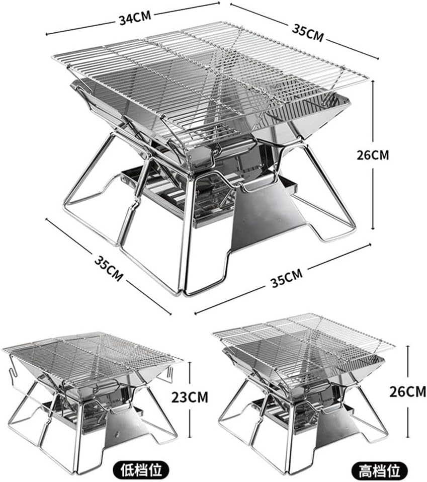 1pcs Foldable Grill Camp Cooker Charcoal Stove Family Travel Home Barbecue Mini Bbq Outdoor Portable