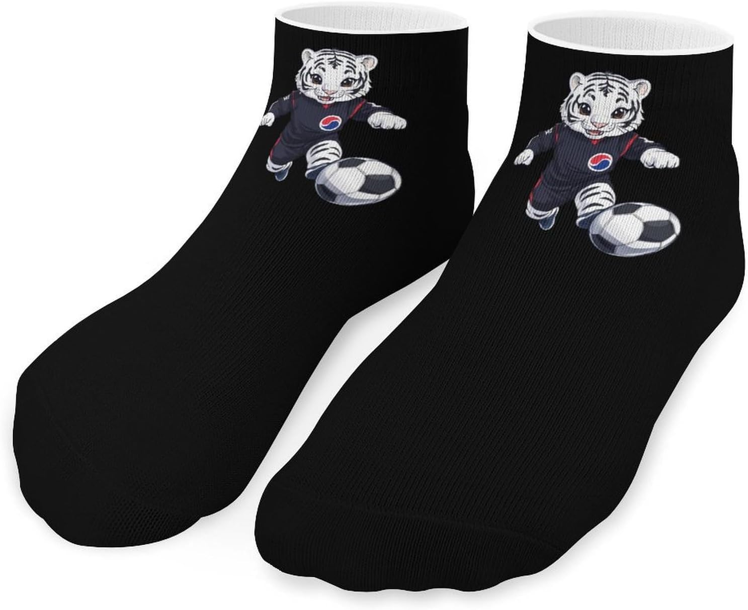 South Korean Soccers-Football Fan Tiger Ankle Socks for Men Women Low Cut Crew Sock Casual Sports Clothing