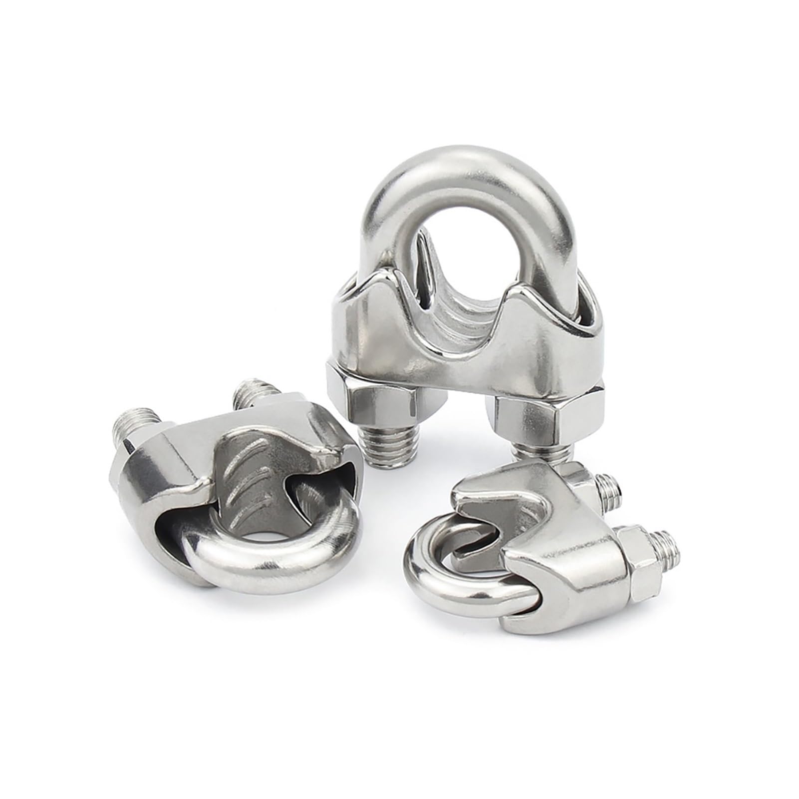 Abrazaderas para cables metálicos, Abrazaderas de cable tipo U de acero inoxidable 304 M2-M32(M16-5Pcs)