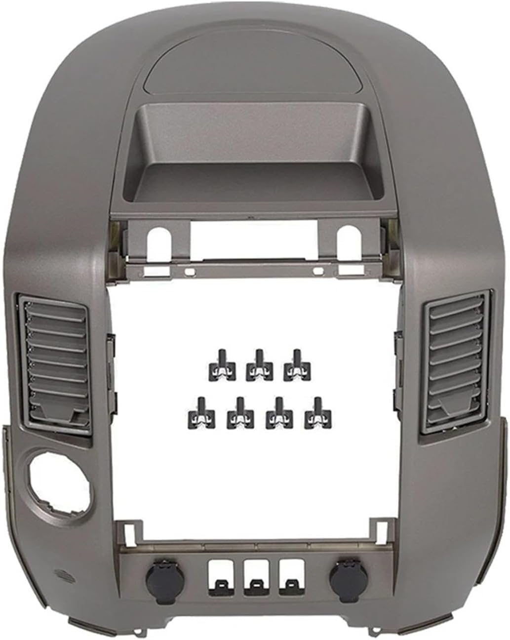 Car Air Conditioning Vent Control Compatible with Nissan Titan Armada 2004-2006 No Center Speaker Dash Radio Outlet Panel Button(Middle)