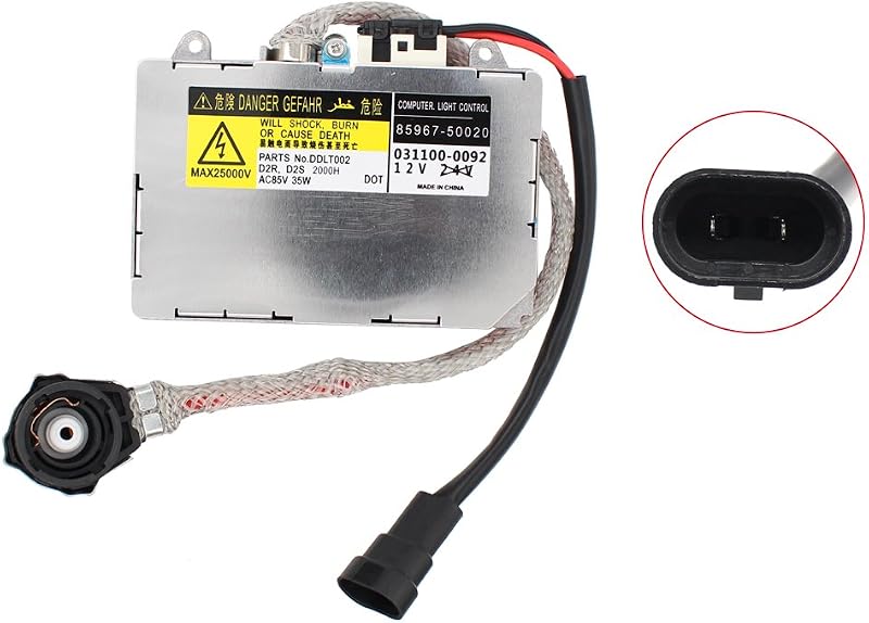 Módulo de controle e reator do farol Xenon NewYall para diversos modelos Lexus, Toyota, Mazda, Lincoln e Cayman – 1 unidade