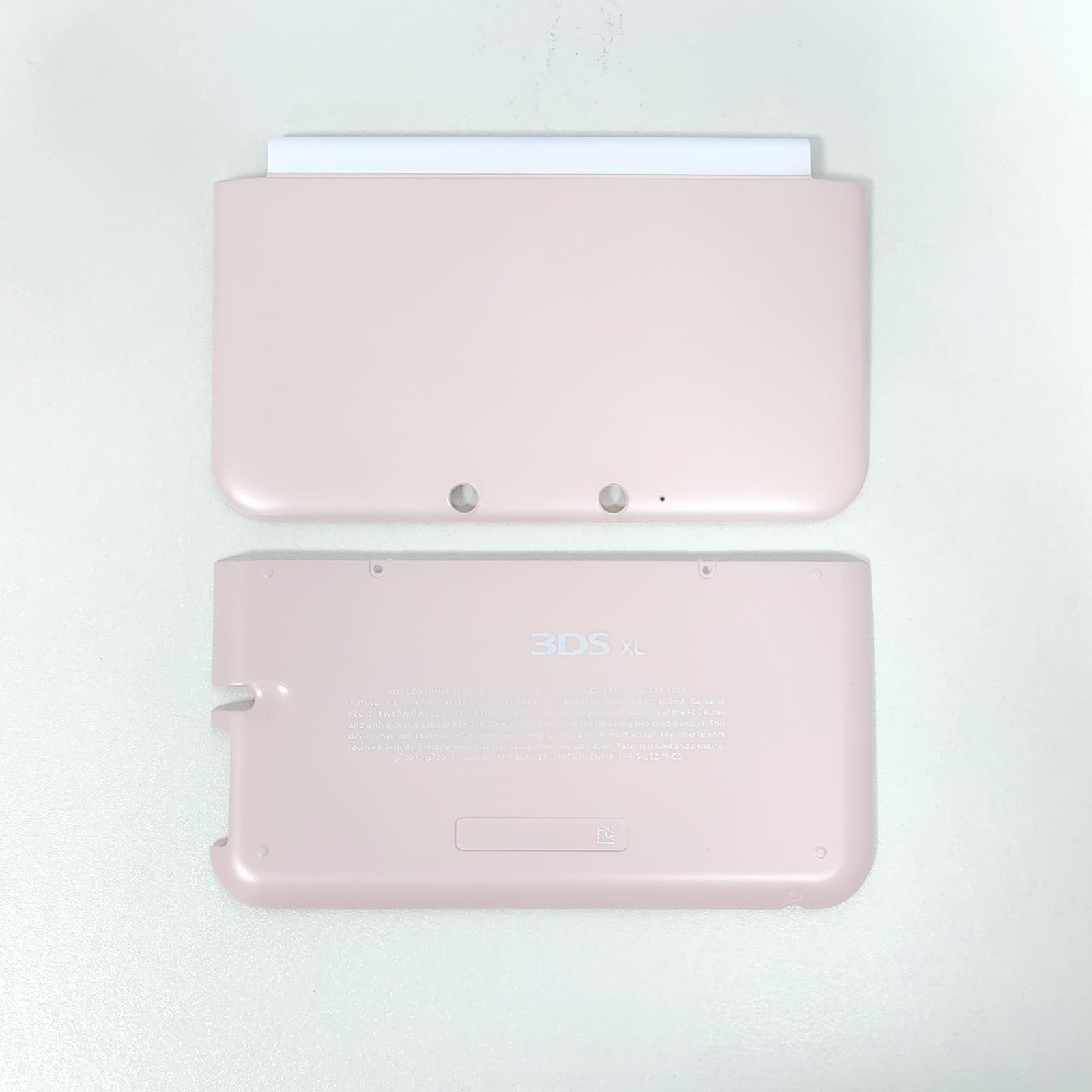 Coque Avant et Arrière Boîtier de Remplacement pour Nintendo 3DS XL Console, Couvercle de Plaque Supérieure/Inférieure Faceplate DIY A/E Accessoires pour 3DSXL (Rose)