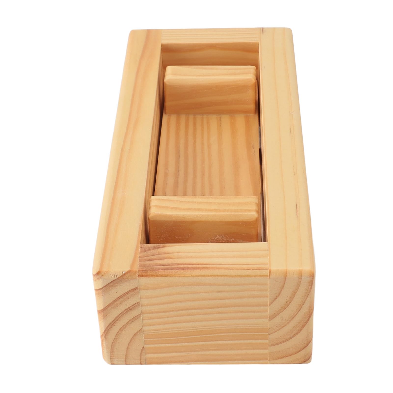 Alomejor Molde de Prensa de Sushi de Madera, Máquina Eficiente para Hacer Rollos de Arroz para la Cocina del Hogar, Material Ecológico Natural de 8,9x3,1x3,7 Pulgadas