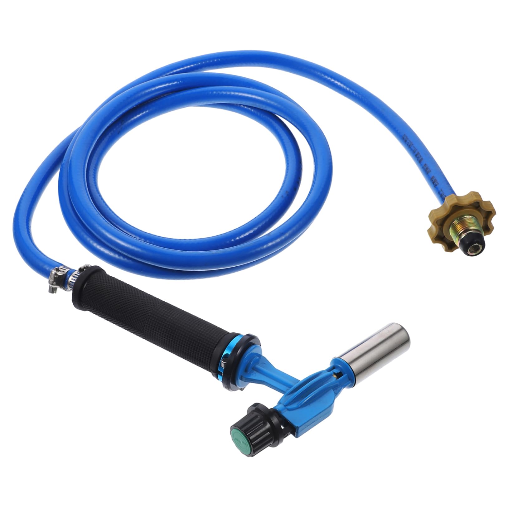 Gadpiparty Torche de Soudage à Gaz en Cuivre Bleu Allumage Électronique, Tube Anti- à Trois Couches et Pointe Épaissie pour Soudure Haute Température à Domicile