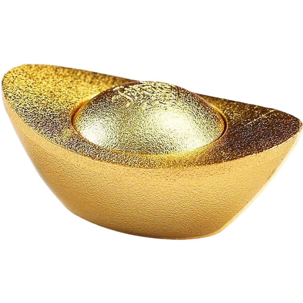 Ymxygz Gold Ingot Decor Small Ornaments Gold Ingot Craft Ornament Desktop Decoration Cornucopia Ornaments Indoor Outdoor Decoration